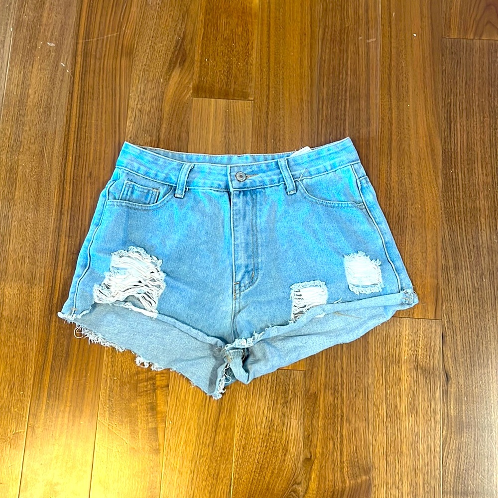High Rise Jean Shorts